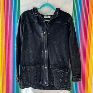 SEEK the label black chore jacket small medium oversized fit